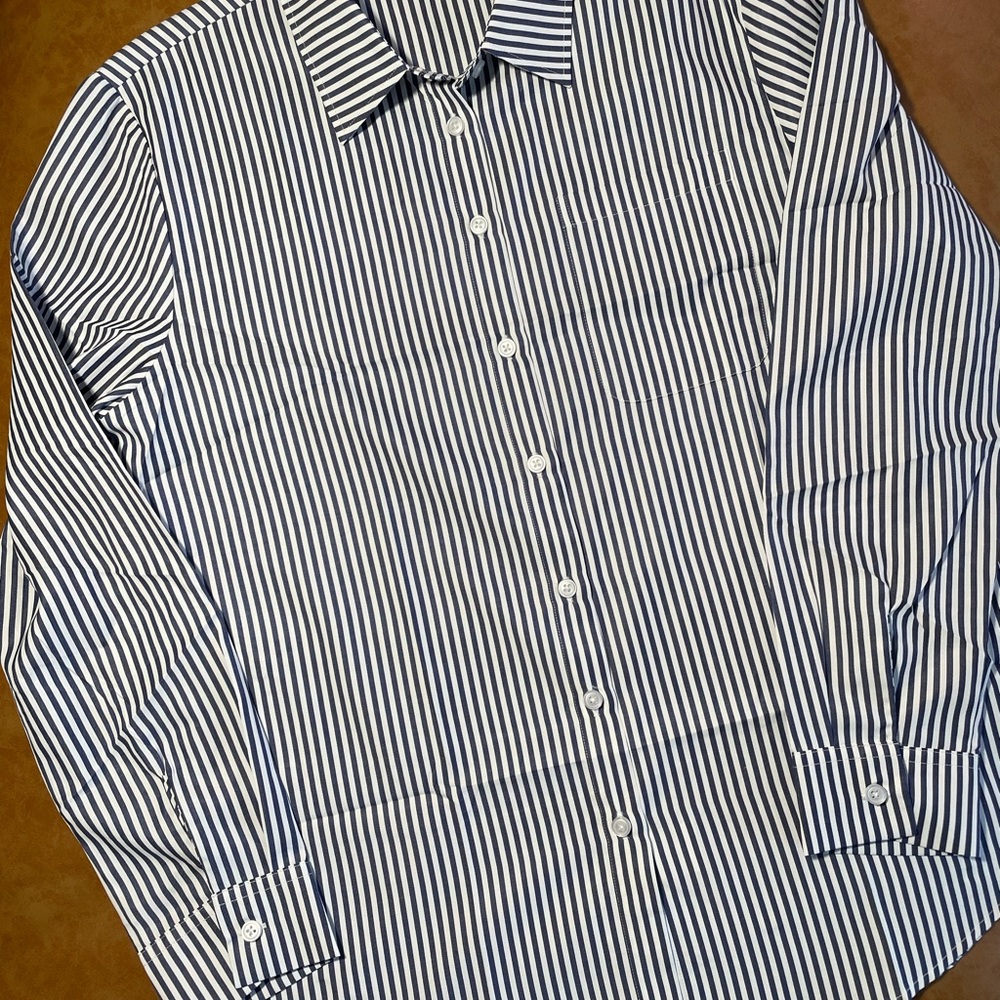 Women's Blue Striped Shirt